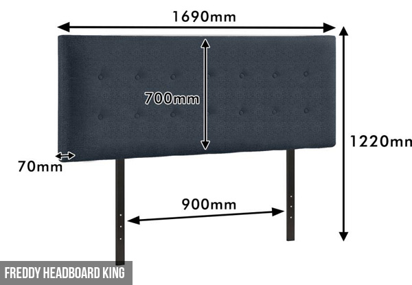 Freddy Headboard Range - Three Sizes Available