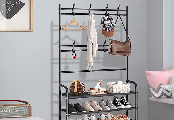 Five-Tier Coat Rack Organiser - Two Colours Available