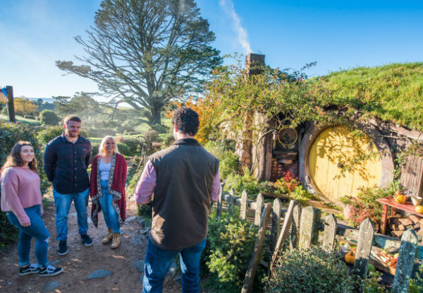 Pass for Full-Day Tour to Hobbiton Movie Set Departing & Returning from Auckland - Options for Adult, Child or Family Pass