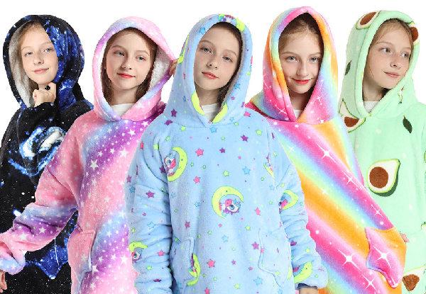Kids Oversized Hoodie Blanket - Five Colours Available