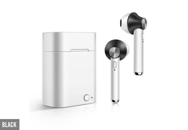 Wireless Bluetooth 5.0 Stereo Earbuds with  Built-In Microphone and Charging Box- Five Colours Available