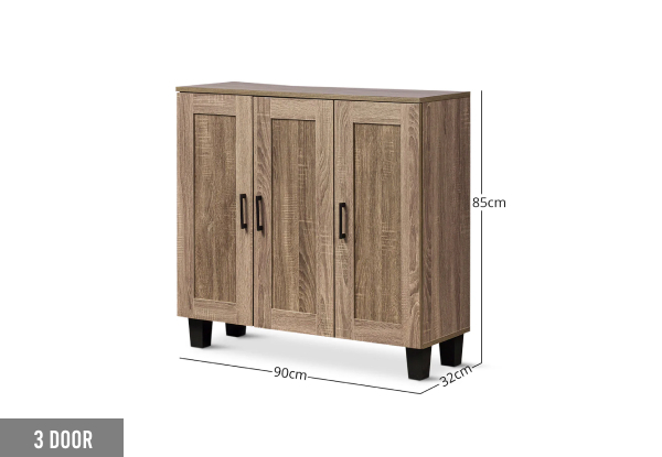 Johnson Rustic Style Shoe Cabinet - Two Options Available