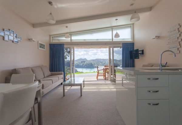 Two-Night Tutukaka Stay in a Deluxe Ocean-View Room for Two People - incl. Private Spa Pool Session, One Barista Coffee Per Person, Parking & 25% Off Selected Cafe Items - Options for up to Four Nights & up to Six People