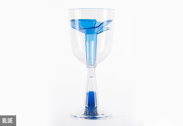 $19 for Four No Spill Wine Glasses Available in Three Colours