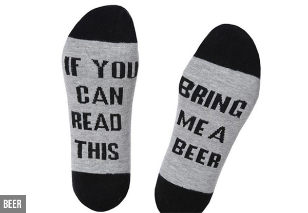 Five-Pack of 'If You Can Read This' Socks - Option for a Ten-Pack