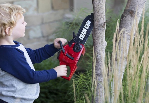 Toy Chainsaw for Kids with Realistic Sounds
