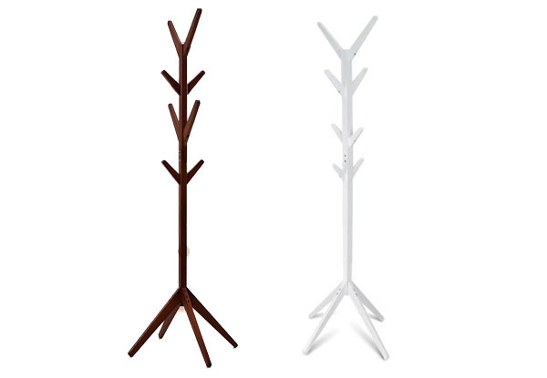 1.78m Wooden Hat/Coat Stand - Two Colours Available