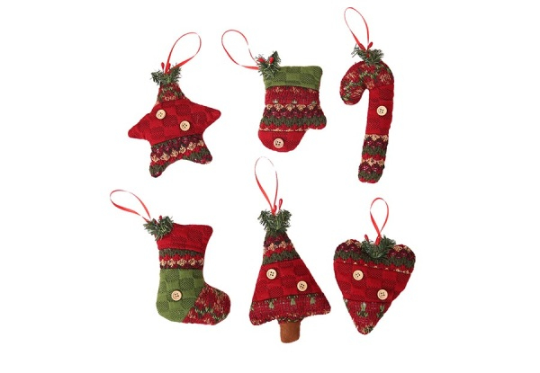 Six-Pack Christmas Tree Pendants