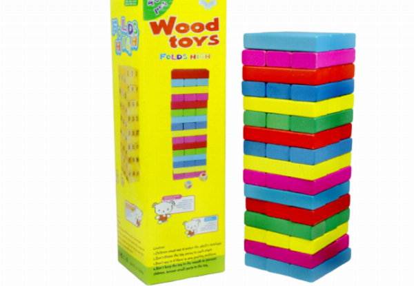 48-Piece Wooden Tower Stacking Game - Option for Two with Free Delivery