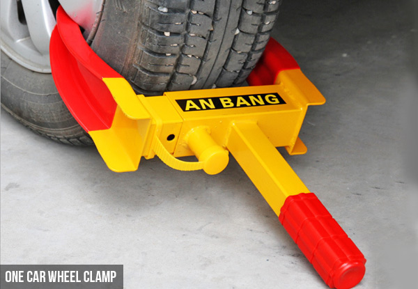 $24.90 for a Car Wheel Clamp or Steering Wheel Lock
