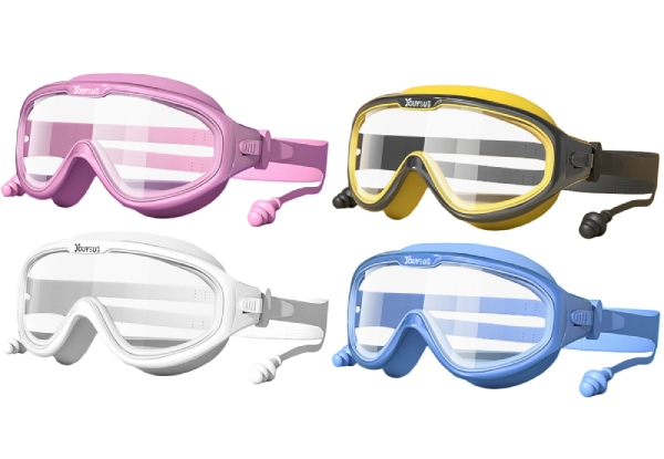 Kids Goggles with Earplug - Four Colours Available & Option for Two-Pack