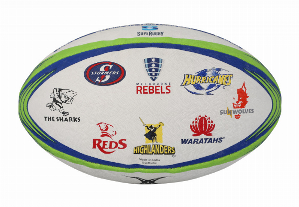 Gilbert Super Rugby All Team Logo Ball