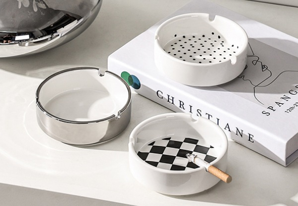 Nordic-Style Ceramic Ashtray - Four Colours Available
