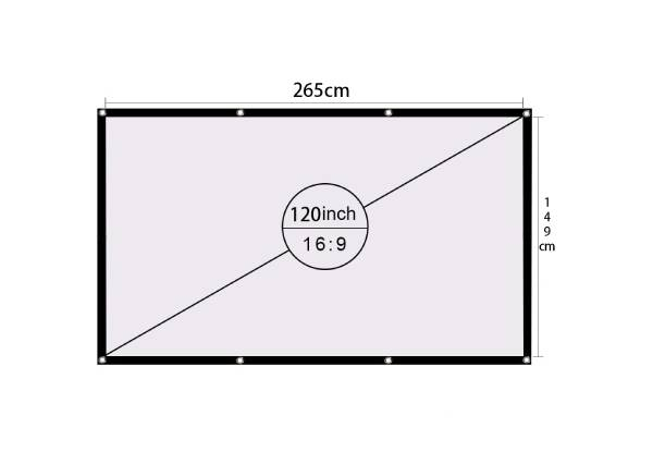 120 Inch Soft Foldable Projection Screen - Option for Two-Pack