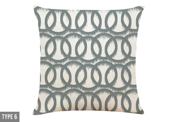 Patterned Cushion Cover - Nine Options Available
