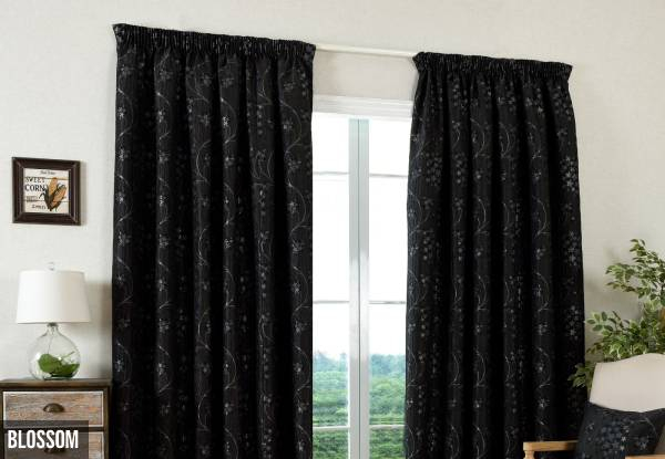 Poly-Lined Ready-Made Curtains - Six Sizes & Two Designs Available