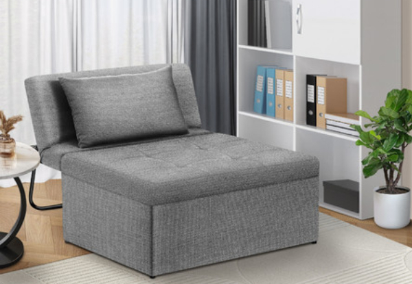 Four-in-One Single Sofa Bed with Adjustable Backrest