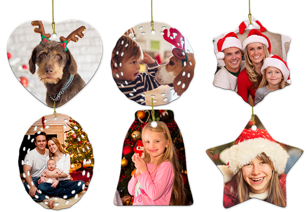 Personalised Ceramic Christmas Tree Ornament Range - Six Styles Available