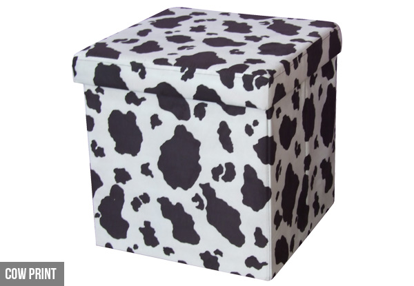 Collapsible Storage Ottoman - Range of Styles Available with Free Metro Delivery