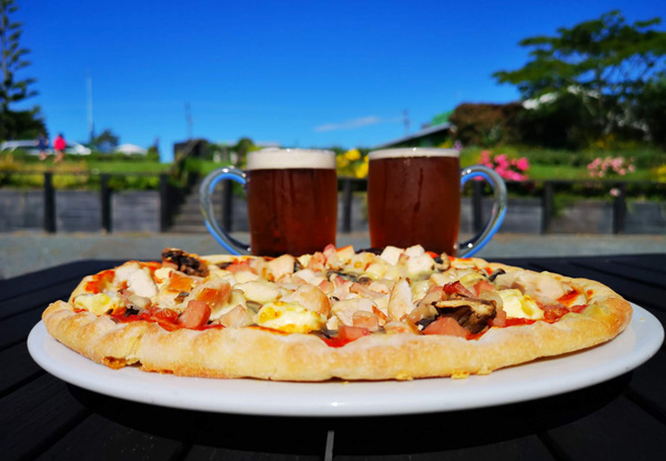 Pizza & House Drinks for Two at Snells Beach