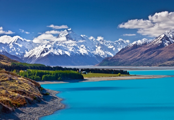 Guided Full Day Tour of Aoraki (Mount Cook) from Queenstown for One Adult incl. Hotel Pick Up & Drop Offs, Regional Highlights Tour, Mt Cook Village Tour, Refreshments, Snacks & More - Option for Child or Infant