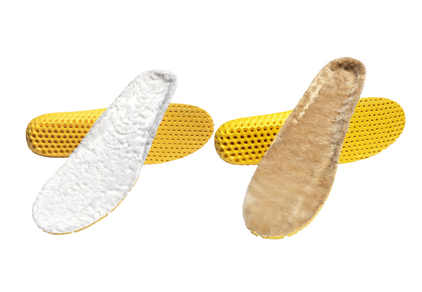 Two-Pair Winter Insoles with Blended Wool Lining - Available in Two Colours, Two Sizes & Option for Four-Pair