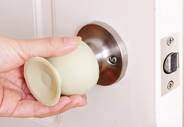 Two-Pack of Anti-Collision Doorknob Covers - Four Colours Available - Option for a Four-Pack