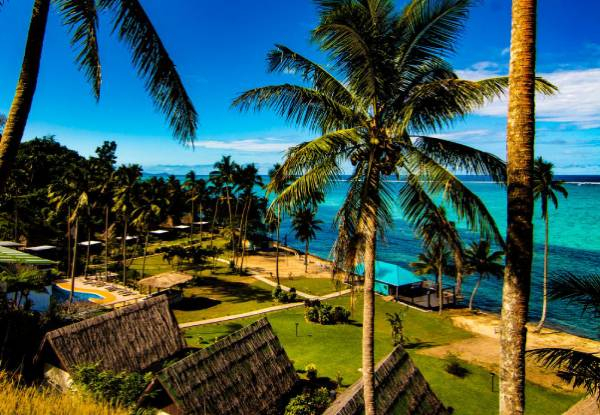 Five-Night ADULTS ONLY Fiji Getaway incl. Return International Flights, Welcome Lei & Drinks, Buffet Breakfast, Daily Afternoon Tea & Activities - Options for Auckland, Wellington or Christchurch Departure