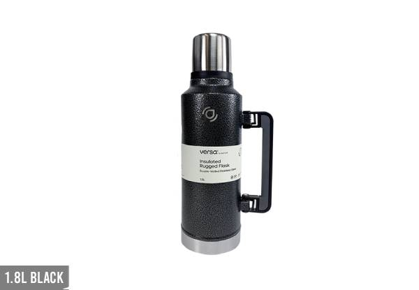 Versa Insulated Rugged Flask - Available in Two Sizes & Four Colours
