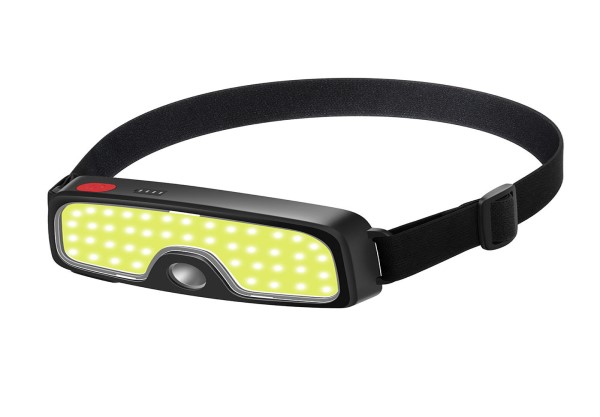 COB+XPE LED Headlamp with Built-in Battery Headlight USB Rechargeable Lantern Dual Light