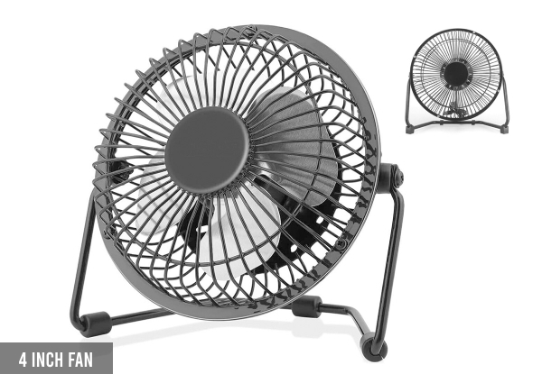 Portable USB Desktop Fan - Two Sizes Available