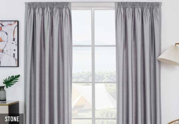 Pair of Thermal Readymade Curtains - Available in Three Colours & Six Sizes