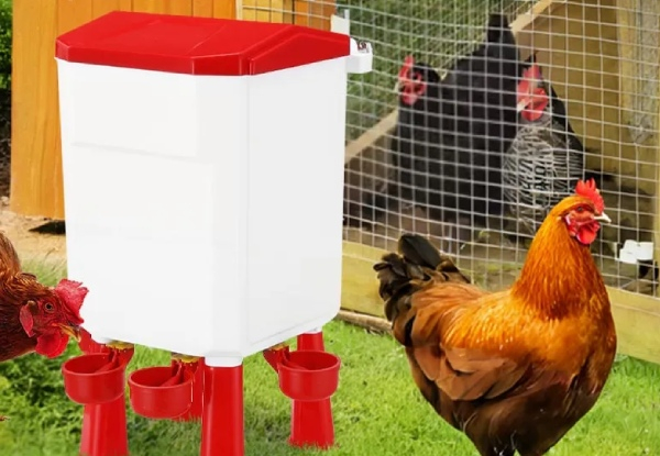 Petscene 12kg 11L Automatic Chicken Feeder & Waterer Set