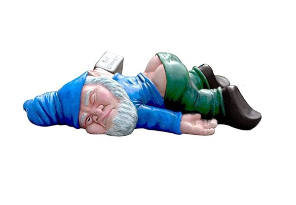 Drunk Dwarf Garden Gnome - Two Colours & Two Sizes Available