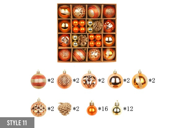 Christmas Tree Balls Ornaments Set - Seven Styles Available