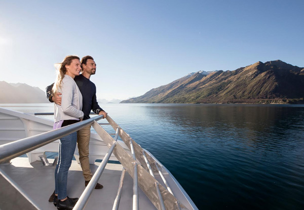 Spirit of Queenstown Scenic Cruise for One Adult - Option for Two People or to incl. a Two-Hour Mt Nicholas Farm Experience with Farmers Lunch Platter or Afternoon Tea