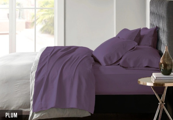 600TC Park Avenue Egyptian Cotton Sateen Sheet Set - Available in Four Colours & Two Sizes