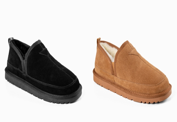 Premium Sheepskin Men's Alder Suede UGG Slippers - Two Colours & Seven Sizes Available