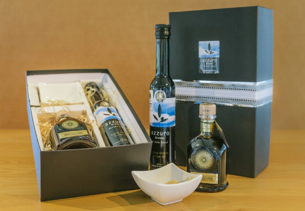 Azzuro Extra Virgin Olive Oil & Famiglia Balsamic Vinegar Gift Box