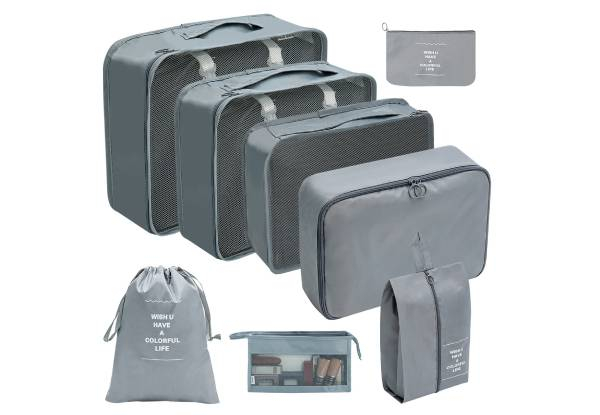 Eight-Piece Luggage Packing Cube Set