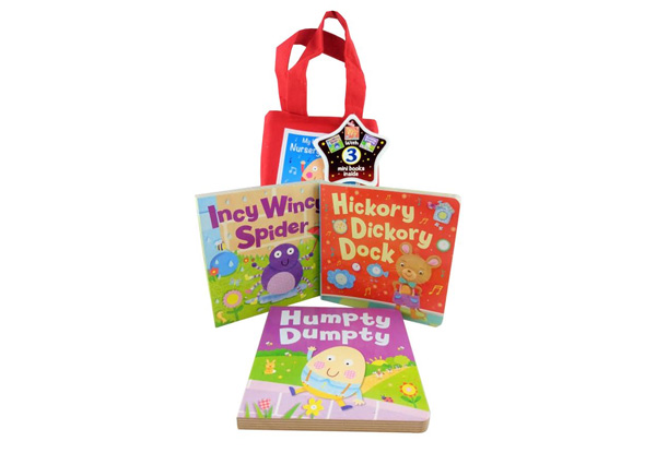 Little Bag of Nursery Rhymes Collection incl. Incy Wincy Spider, Hickory Dickory Dock & Humpty Dumpty with Free Delivery