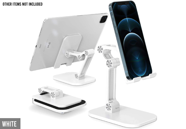 Foldable Height-Adjustable Desktop Tablet  Stand - Two Colours Available