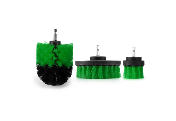 Three-Pack Drill Scrubber Brushes - Five Colours Available