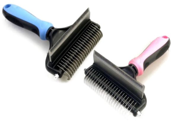 Two-in-One Pet Grooming Brush - Two Colours Available