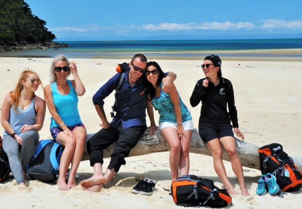 Per-Person, Twin-Share, Three-Day Abel Tasman Independent Walk incl. All Meals, Accommodation, Transfers, Free WiFi, Bar Tab & Awaroa Legacy Book