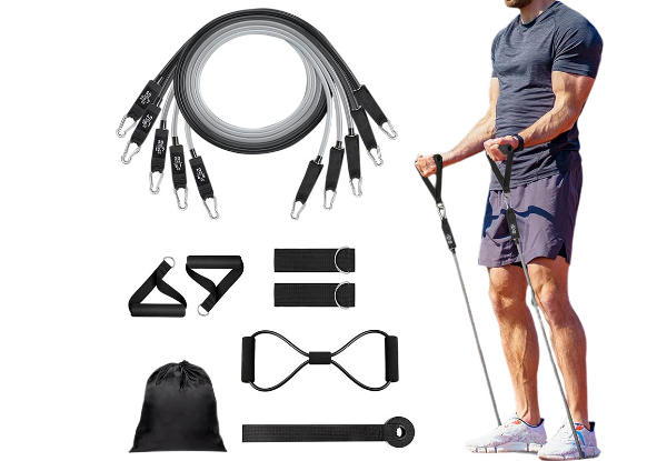 11-Piece Versatile Workout Resistance Band Set