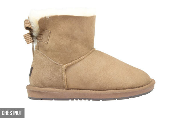 Comfort Me Women's 'Stella' Australian Made Memory Foam Mini Ribbon UGG Boots - Three Colours Available