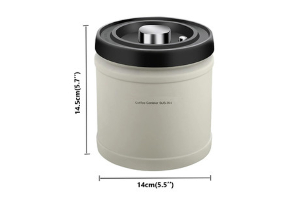 1600ML Airtight Coffee Canister with CO2 Release Valve
