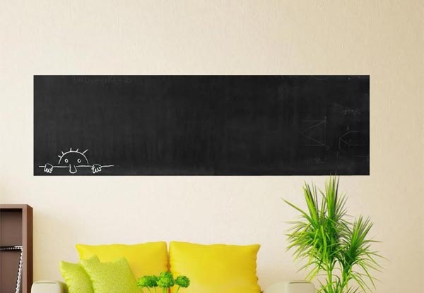 Two-Pack of Chalkboard Vinyl Wall Sticker 200x60cm - Four-Pack Available