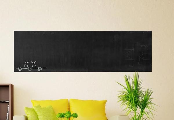 Two-Pack of Chalkboard Vinyl Wall Sticker 200 x 60cm